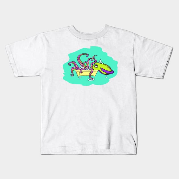 Squidy-Pap-Pap Kids T-Shirt by Merch By Daniprast